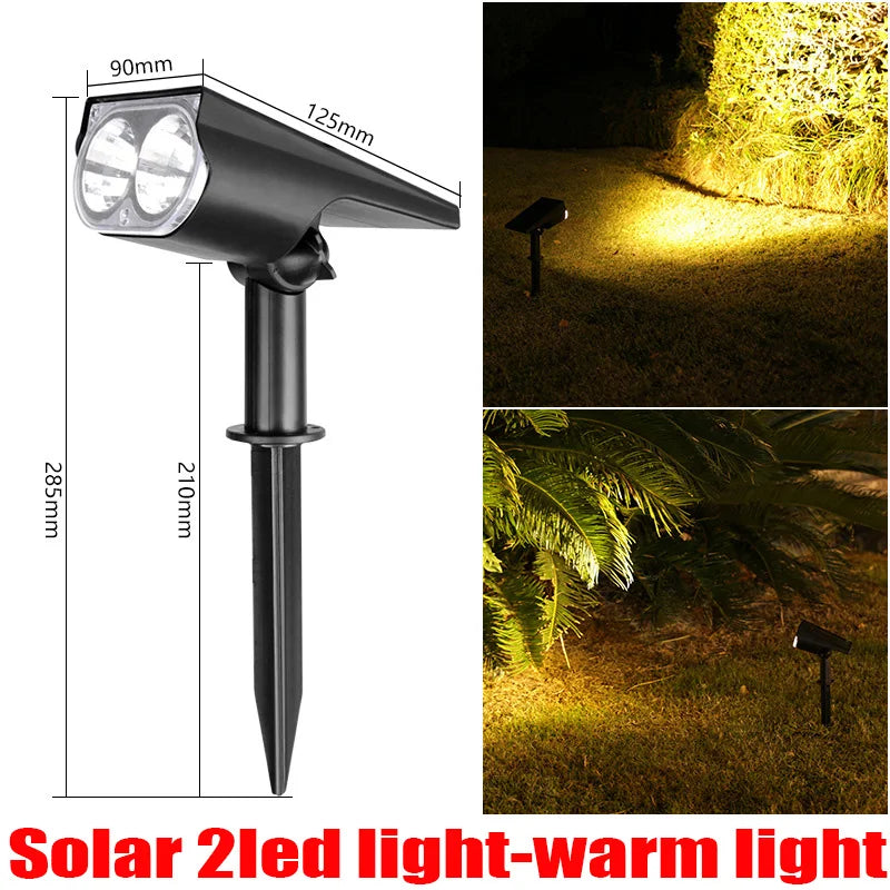 Solar Inground LED Landscape Light – IP65 Waterproof Dimmable