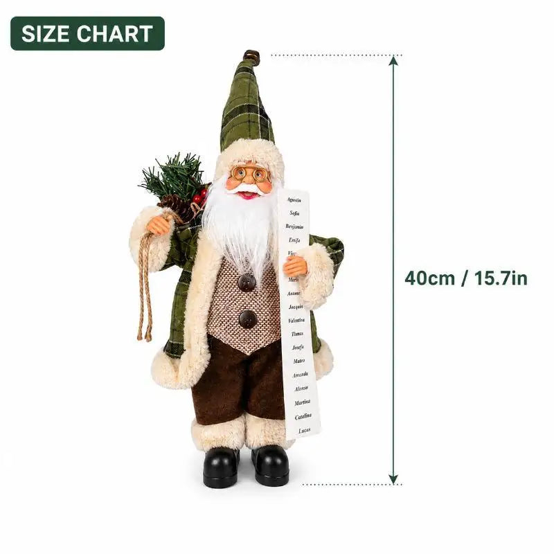 Santa Claus Standing Figurine | Outdoor Christmas Garden Decor