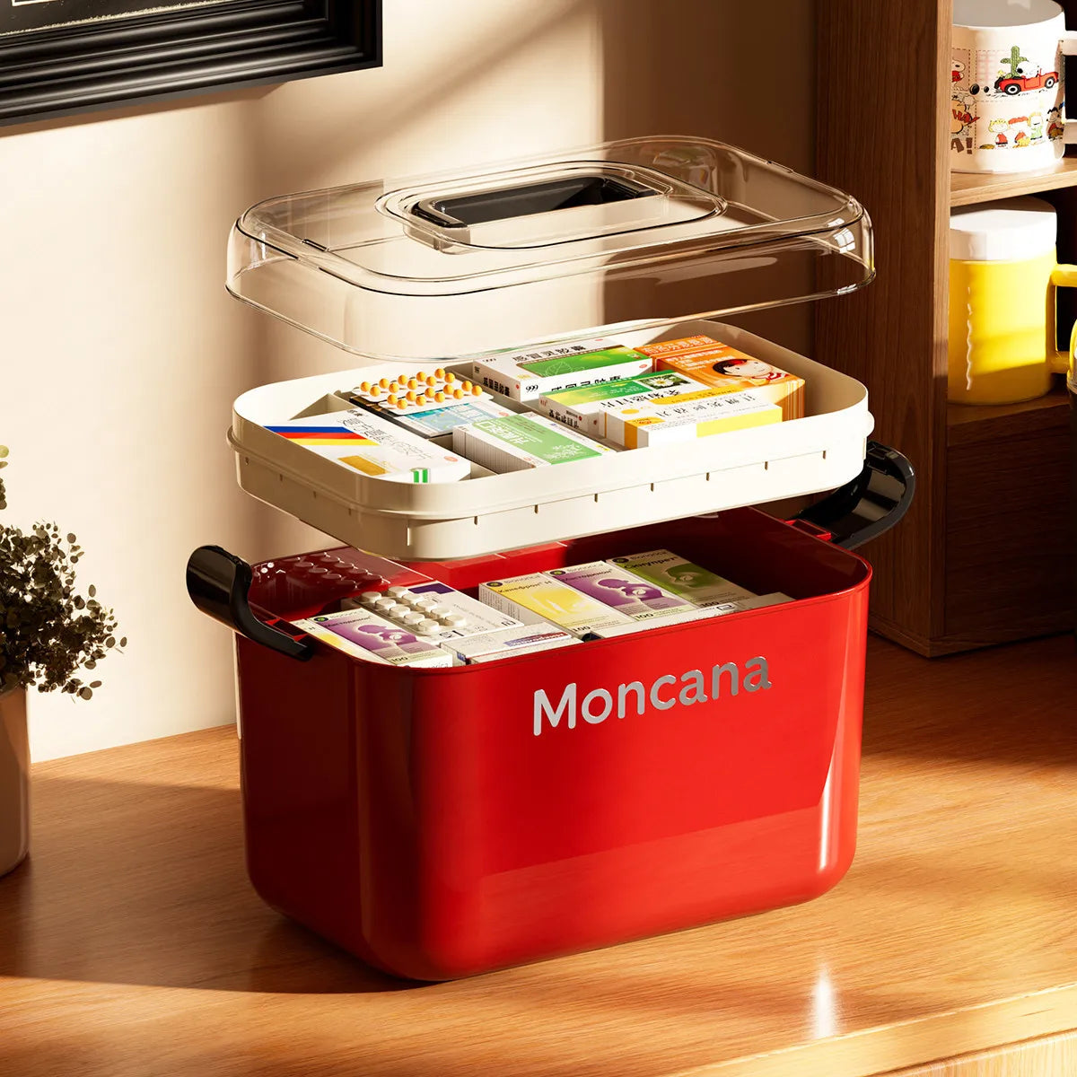 Large Portable Medicine Organizer Box – First Aid Storage Case