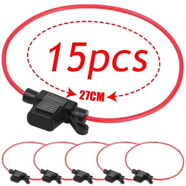 Waterproof Inline Mini Blade Fuse Holder 12V 20A – 5-Pack