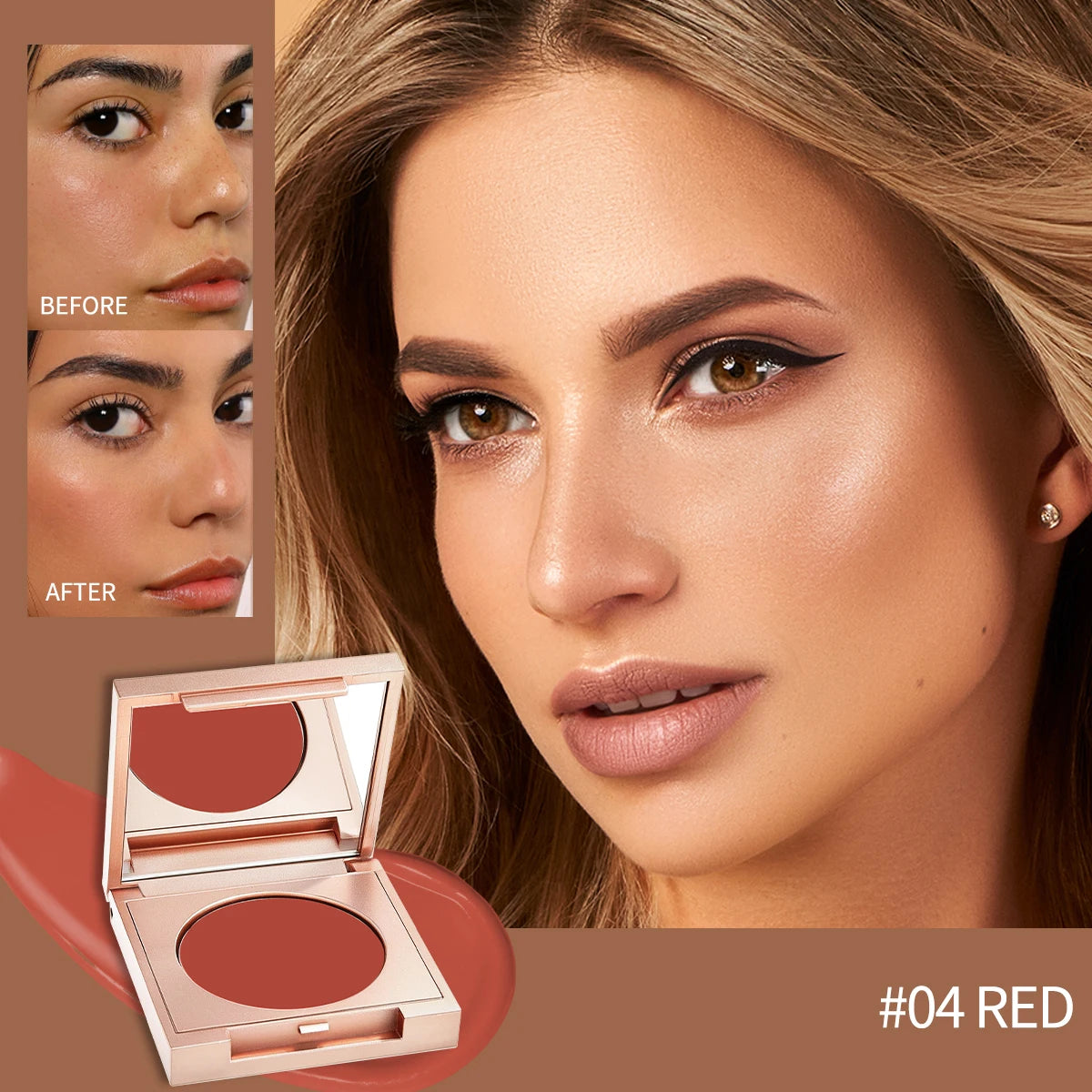 SAMMY Concealer & Powder Blusher – 4 Colors, Matte Finish