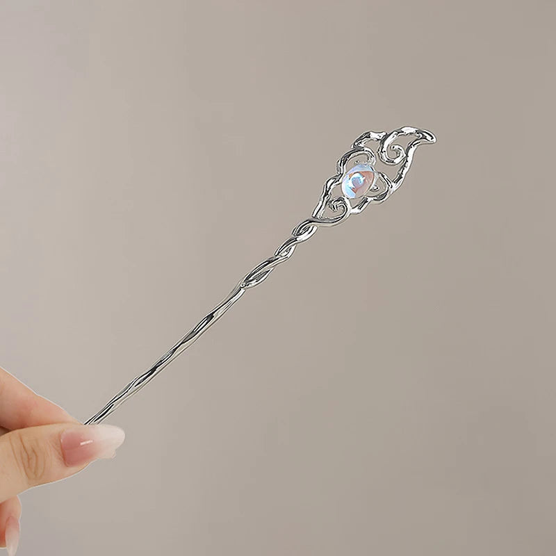 Vintage Chinese Handmade Hair Stick – Elegant Alloy Hairpin