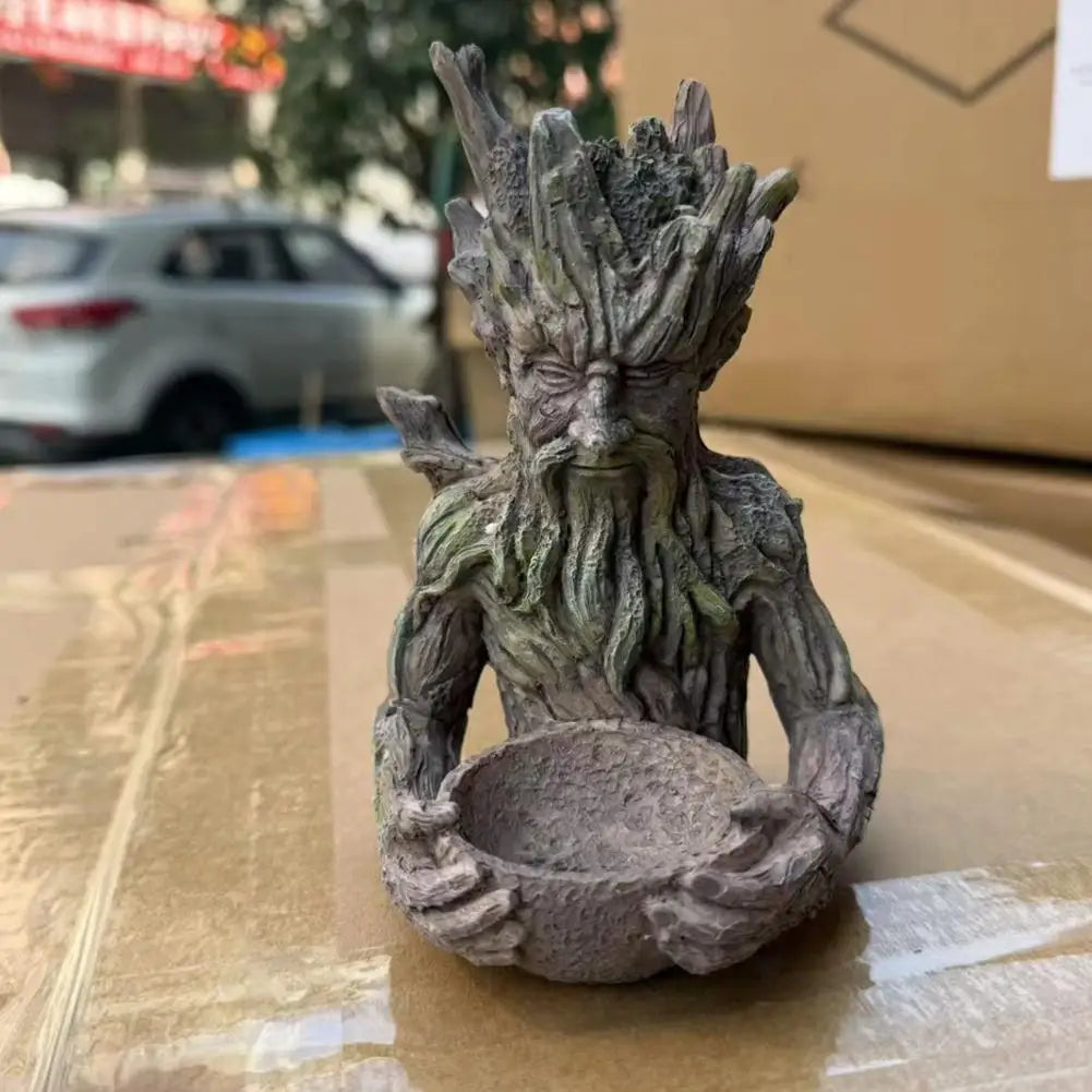 Tree Spirit Bird Feeder – Weatherproof Resin Garden Sculpture