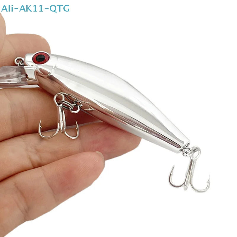 Luya Silver Sequin Fishing Lure 6.5g – Saltwater Bass & Mackerel