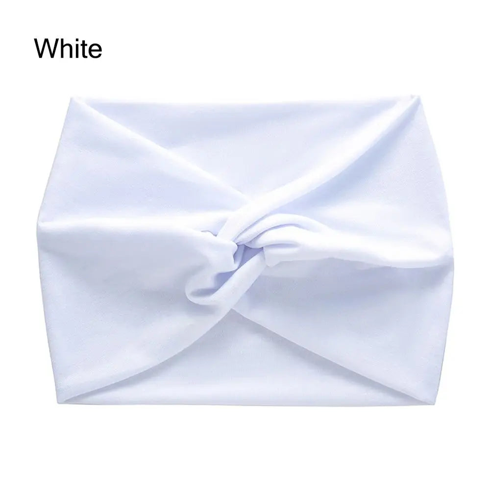 Wide Twisted Turban Headband – Boho Yoga Head Wrap for Women