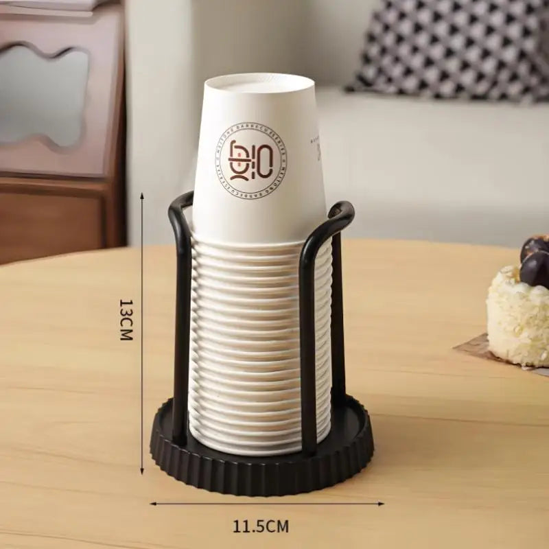 Vertical Paper Cup Holder Rack – Desktop Dispenser Organizer