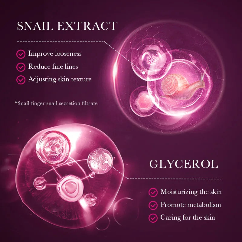 SADOER Snail Collagen Face Mask – Firming & Hydrating 5-Pack