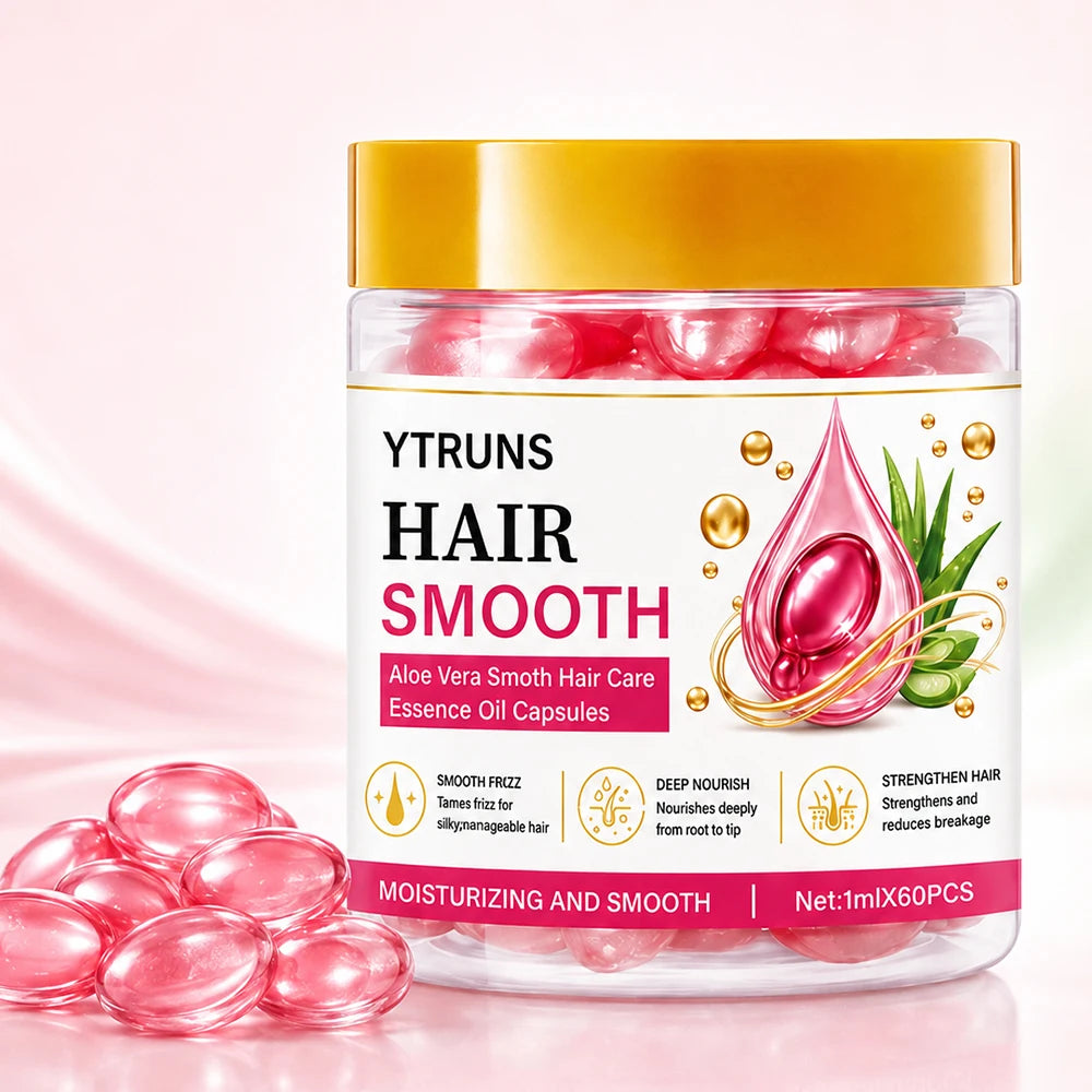 Rose Argan Hair Oil Capsules – Smoothing Serum Conditioner