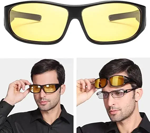 Anti-Glare Driving Sunglasses – Day & Night UV Protection