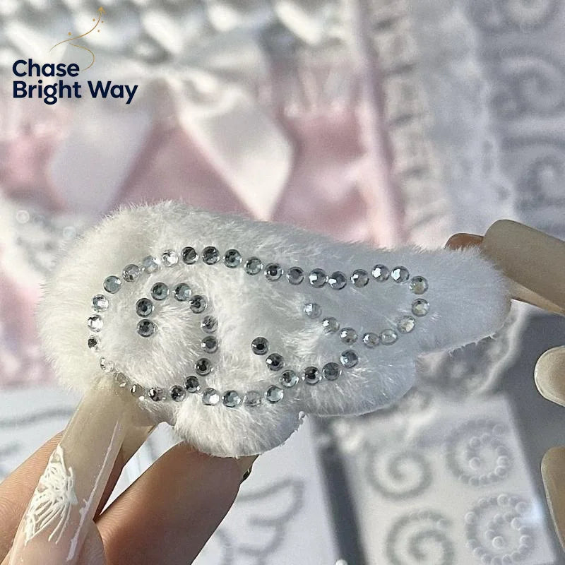 3D Crystal Angel Wings Rhinestone Stickers – 5 Sheet DIY Pack