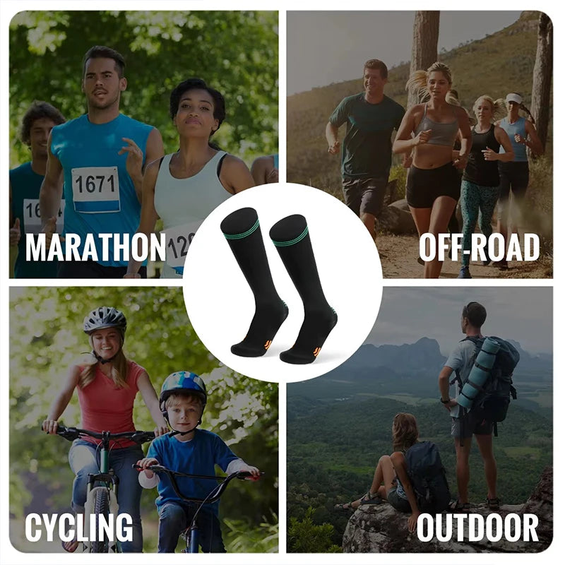 Sport Compression Socks – Shock-Absorbing & Moisture-Wicking