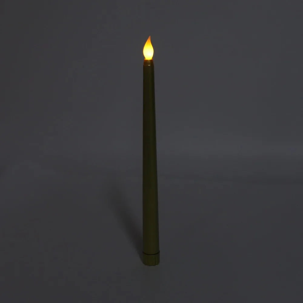 4-Pack Flameless LED Taper Candles – Warm Flickering Light
