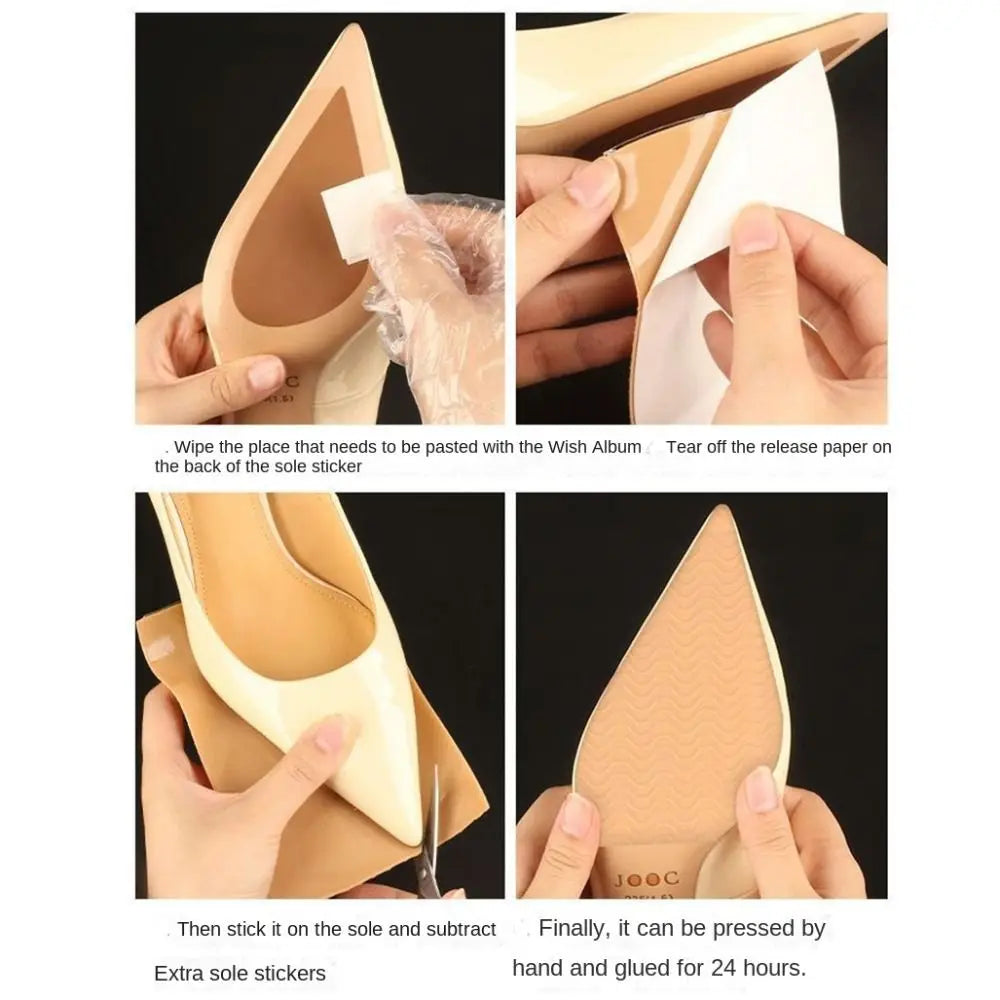 Rubber Anti-Slip Shoe Sole Stickers – Self-Adhesive Non-Slip Pads