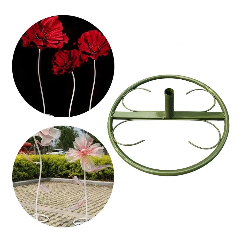 Iron Flower Pole Display Stand – Giant Floor Standing Metal Base
