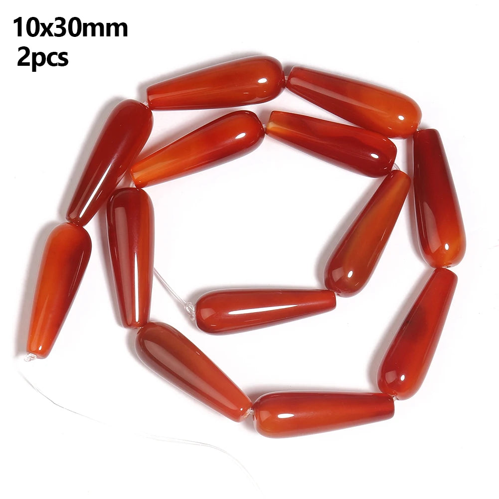 Red Agate Carnelian Loose Stone Beads 8mm – DIY Jewelry