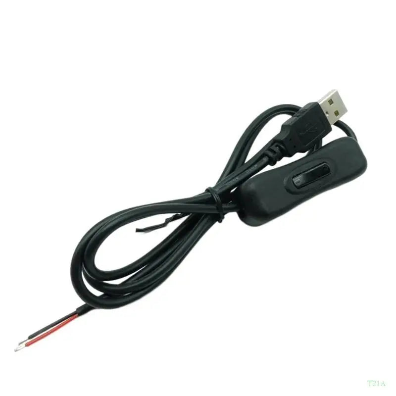 USB Male 2-Wire Pigtail Power Cable with On/Off Switch | DIY