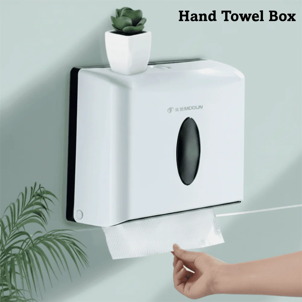 Wall-Mounted Tissue Dispenser Box – Punch-Free ABS Bathroom