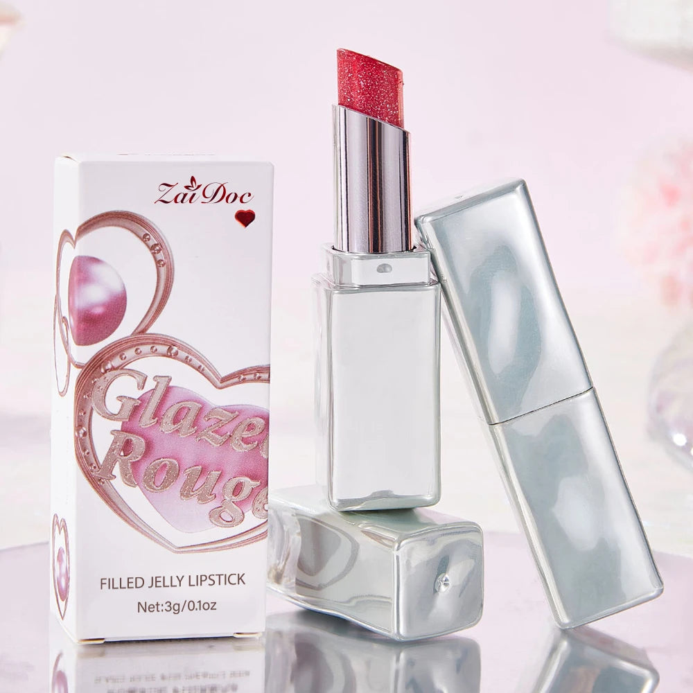 Zaidoc Heart Jelly Lip Gloss Balm – 4 Colors, Shiny & Hydrating
