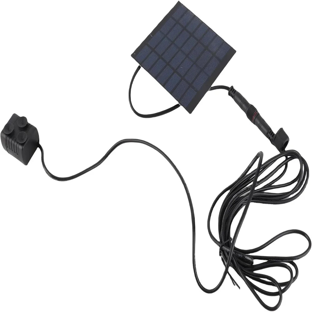 Solar Fountain Pump Kit – Adjustable Spray Heads, 160L/h