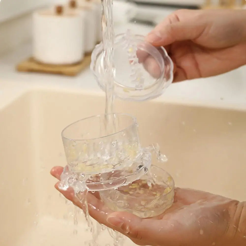 Transparent Garlic Press & Ginger Masher – Manual Kitchen Tool