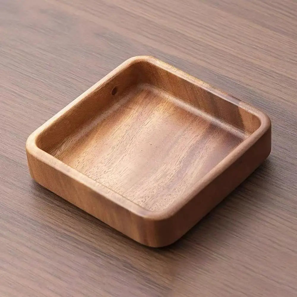 Japanese Stackable Wooden Snack & Candy Serving Tray