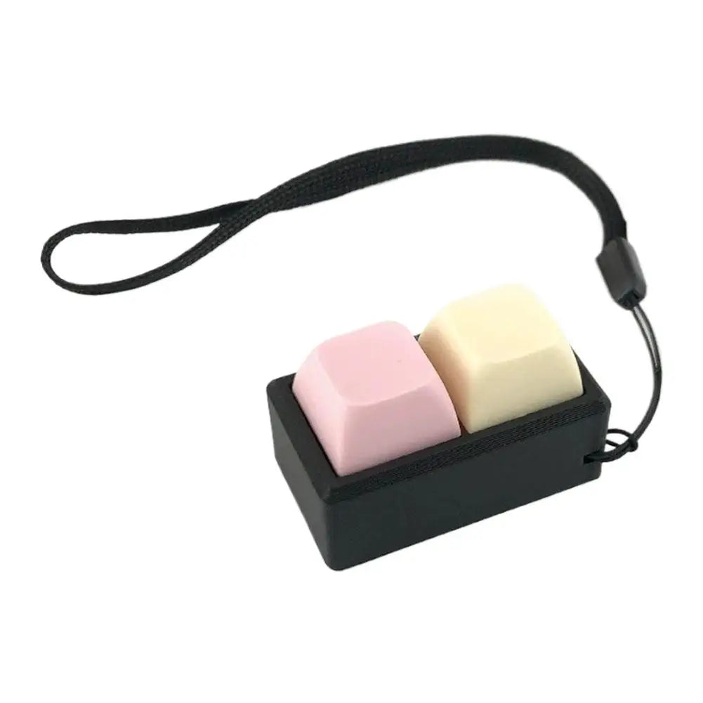 Mini Keyboard Fidget Keychain – 2/3/4 Clicky Keys Toy | Kids & Adults