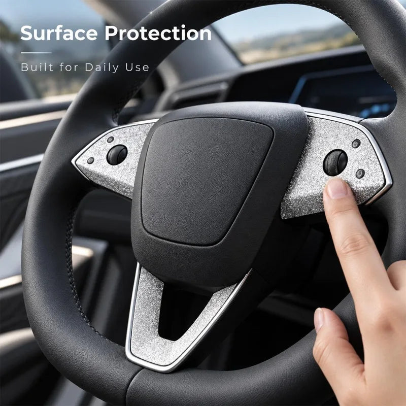 Tesla Model Y & Model 3 Steering Wheel Button Sticker Trim Kit