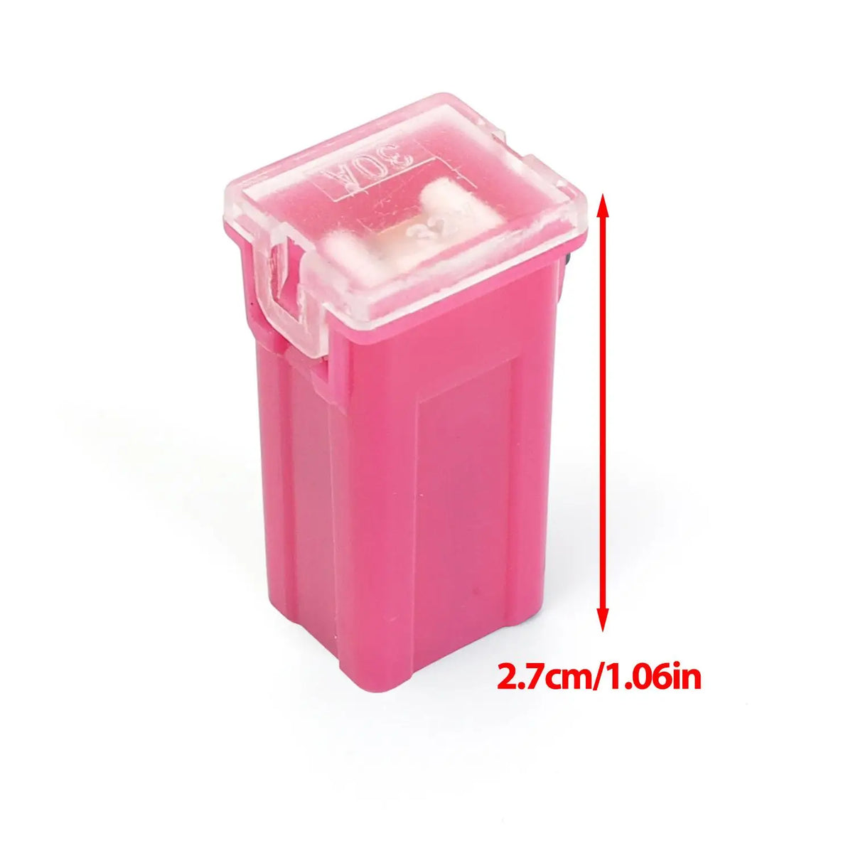 Small Square Slow Blow Automotive Fuse 32V 20A–80A | 10-Pack