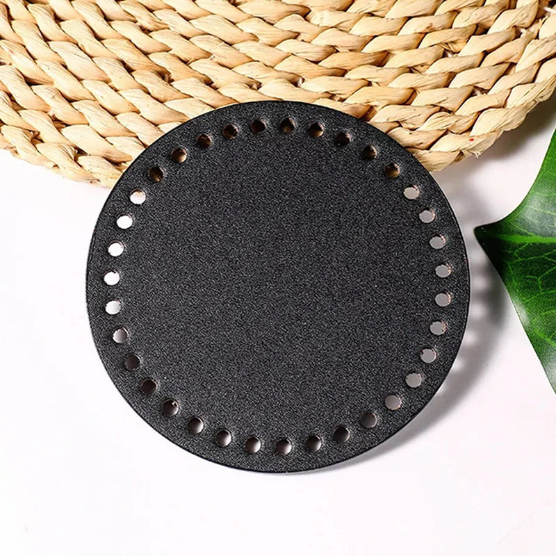 Round PU Leather Bag Bottom – DIY Crochet & Knitted Bags