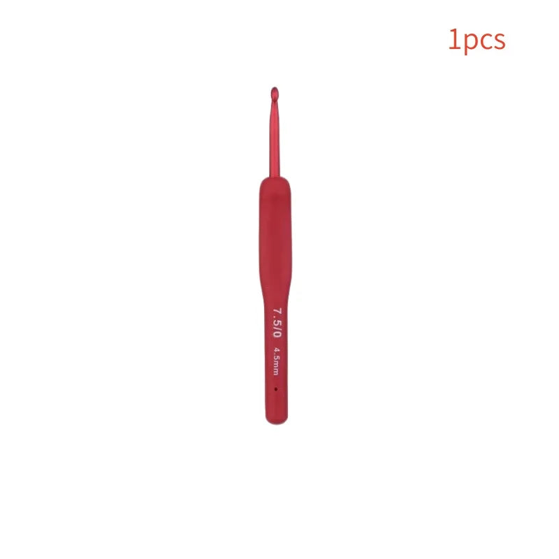 Silicone Crochet Hooks Set – Frosted Aluminum DIY Needles