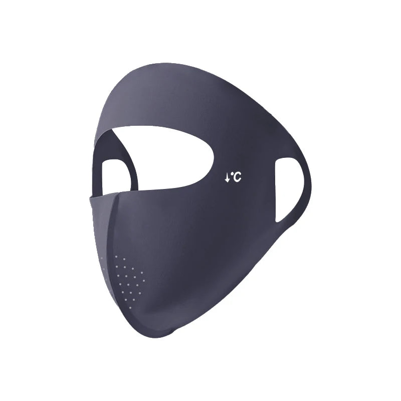 Women's UPF 50+ Ice Silk UV Sun Mask – Cooling Face Cover