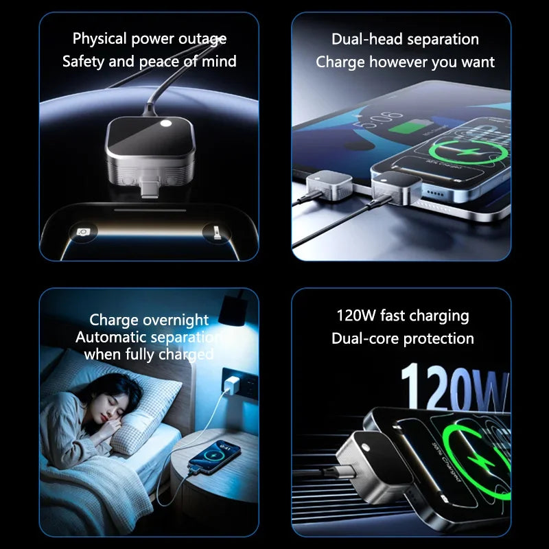 SAMMY 140W GaN USB-C Fast Charger | AI Auto Power-Off