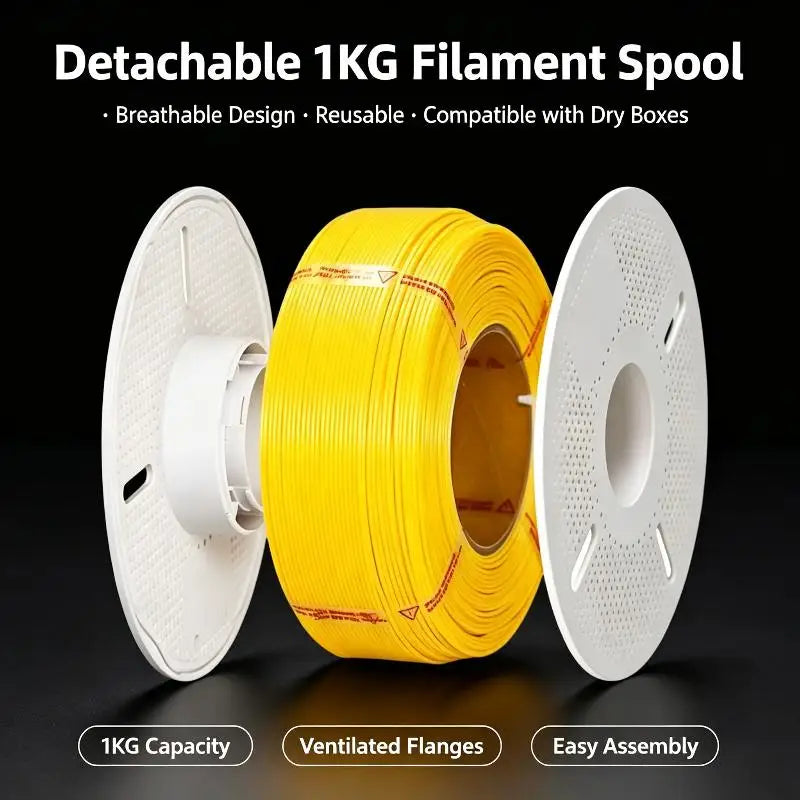 Reusable Empty 3D Printer Filament Spool – 1KG PP Reel