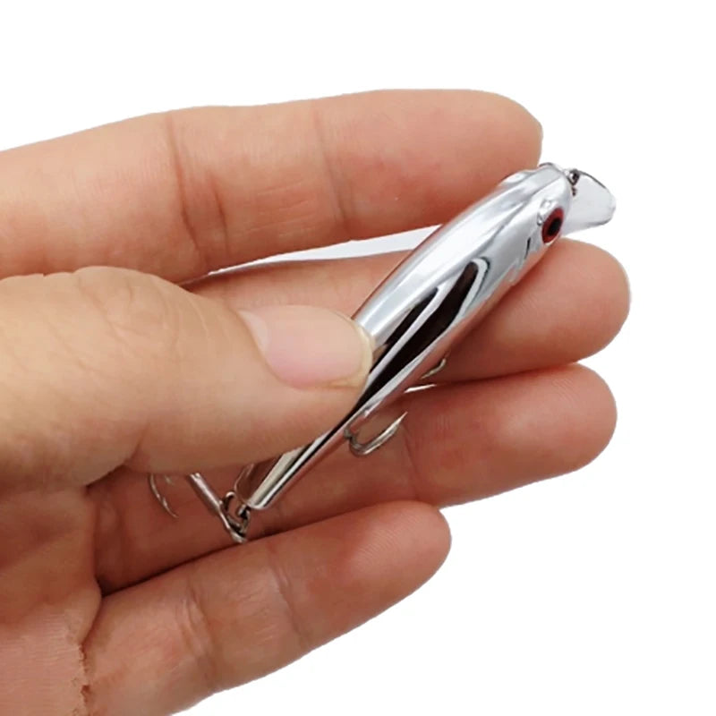 Luya Silver Sequin Fishing Lure 6.5g – Saltwater Bass & Mackerel