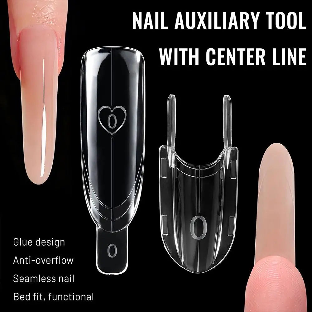 Sandwich Dual Nail Forms 120pcs – Rocket Full Cover Mold Kit