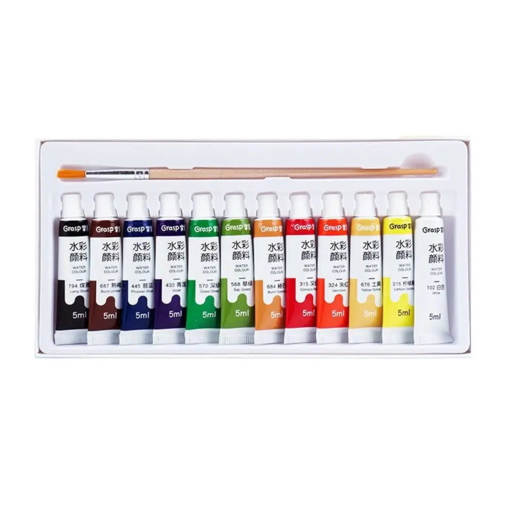 Watercolor Paint Tubes Set – 12/18/24/36 Vibrant Colors 5ml
