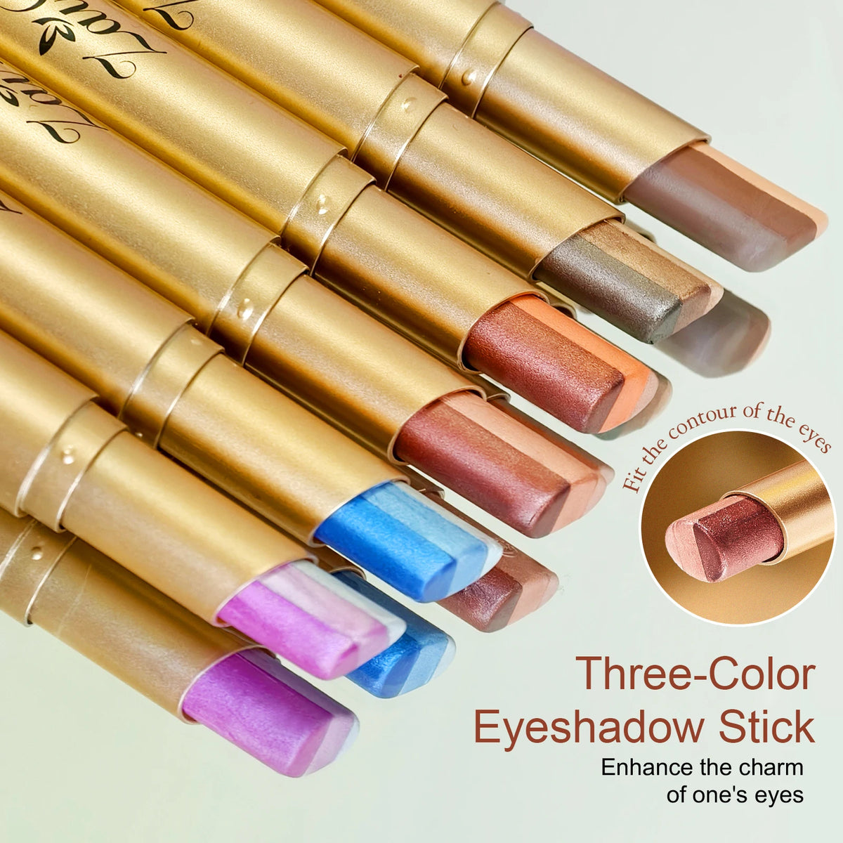 ZaiDoc 3-in-1 Eyeshadow Stick – Glitter Shimmer Matte 3.5g