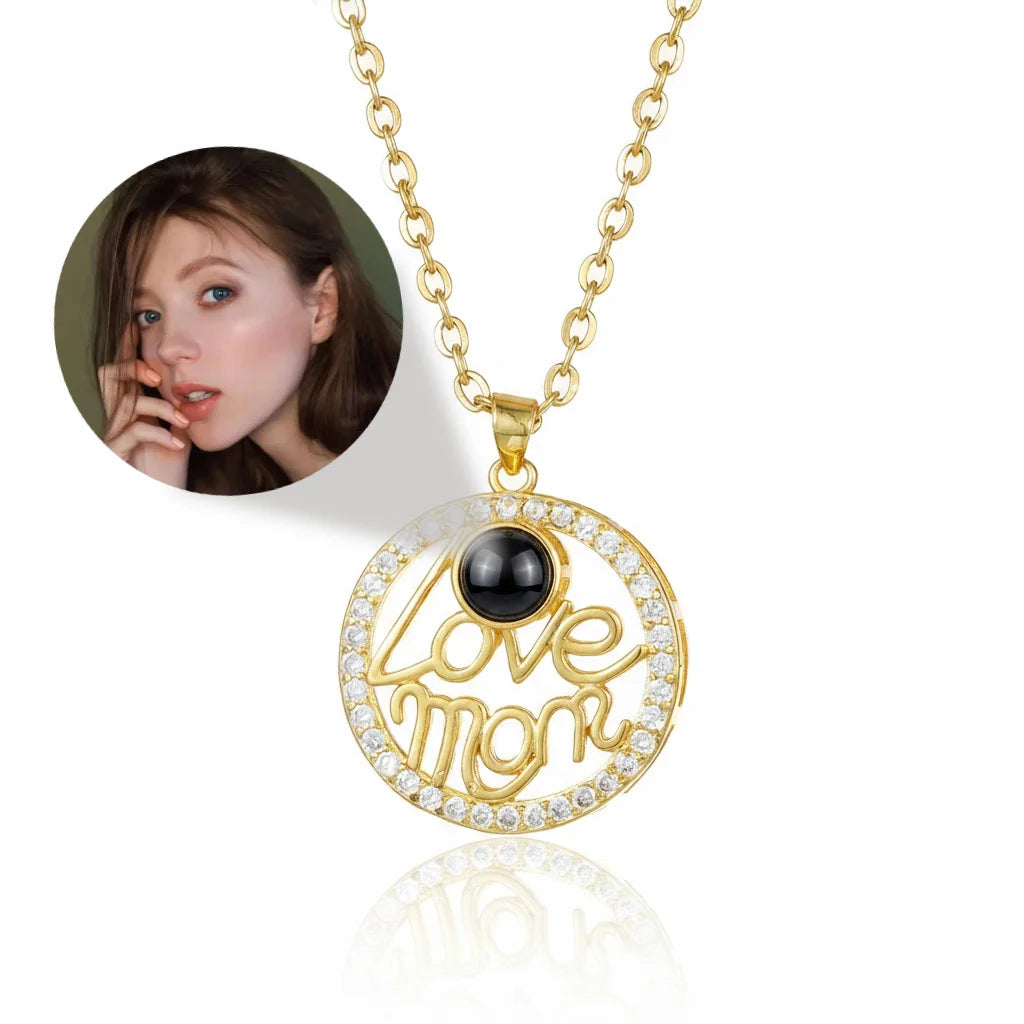 Personalized Photo Projection Heart Necklace | Custom Keepsake