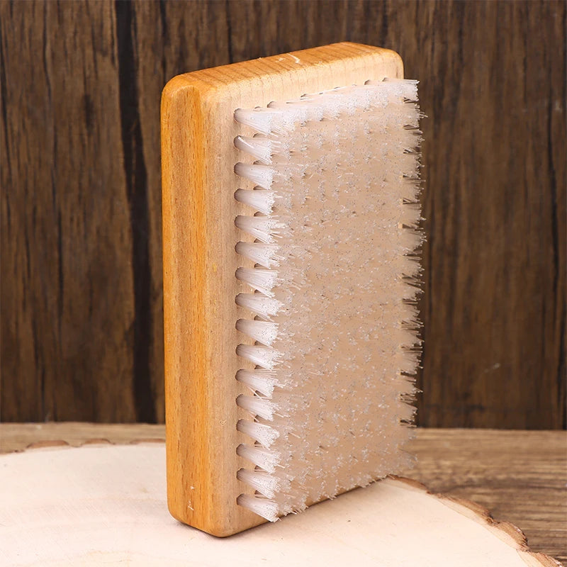 Ski Wax Brush – Brass, Nylon & Horsehair Wooden Handle