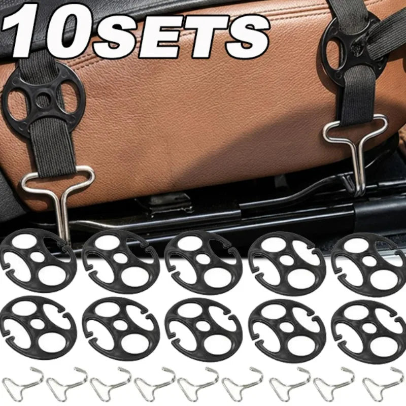 Car Seat Cover Clip Fasteners – 10-Pack Universal Buckle Set
