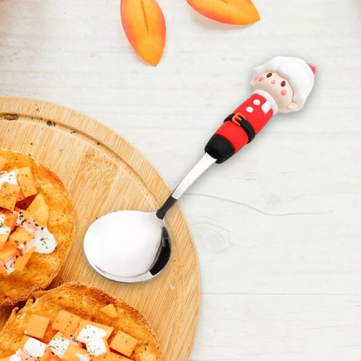 Christmas Stainless Steel Flatware – Festive Spoon & Fork