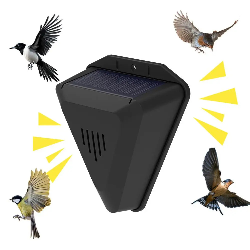 Solar Bird Repeller – 13-Mode Outdoor Animal Deterrent Device