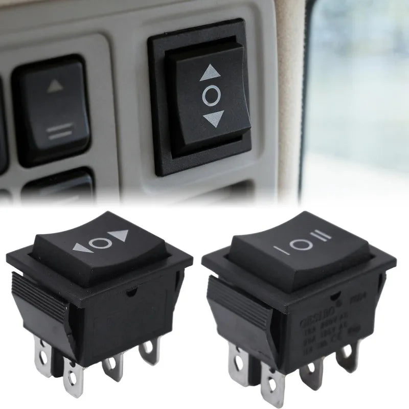 KCD4 Momentary Rocker Switch ON-OFF-ON 6-Pin 16A 250VAC