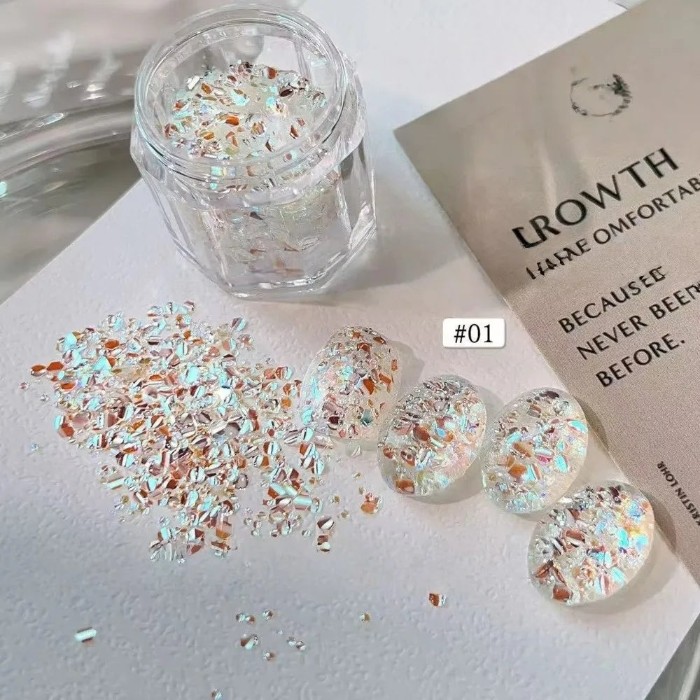 Glitter Nail Art Sequins & Charms – DIY Flash Nail Decoration