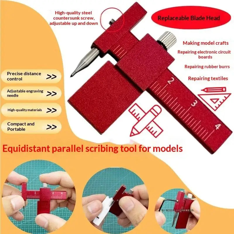 Parallel Scribing Ruler – Equidistant Contour Marking Tool