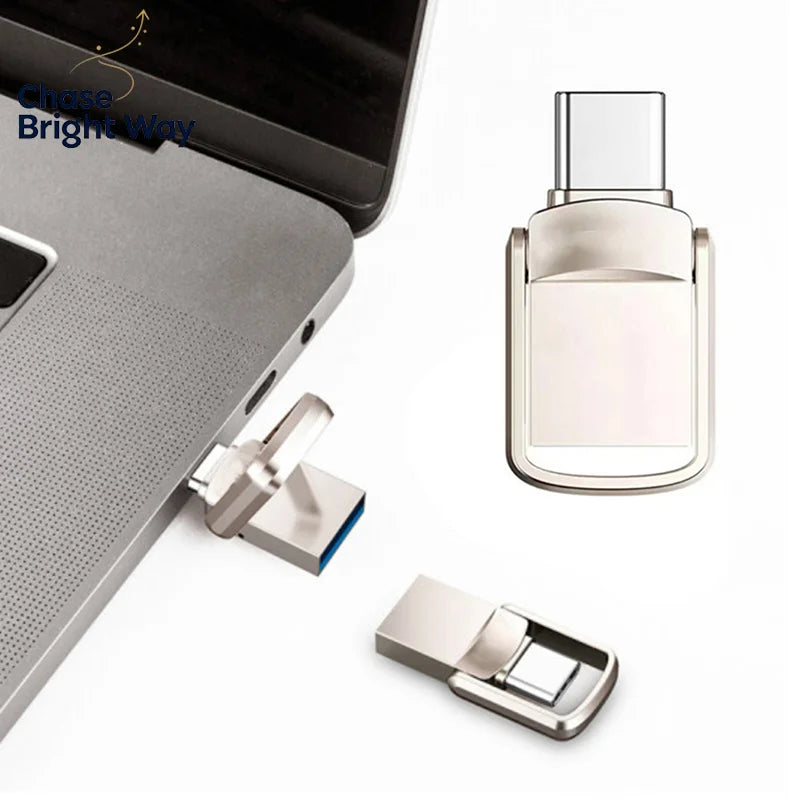 2TB Dual USB 3.0 & Type-C Flash Drive OTG Memory Stick