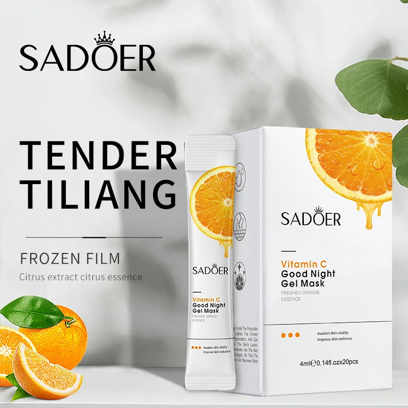 SADOER Sleeping Facial Mask – Hydrating & Brightening 20 pcs