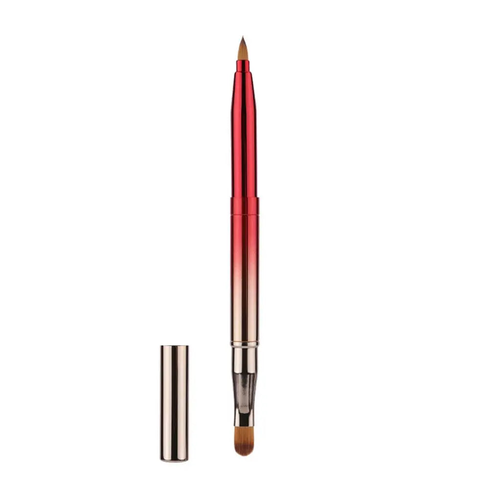 Retractable Dustproof Lip Brush – Portable Lipstick Applicator