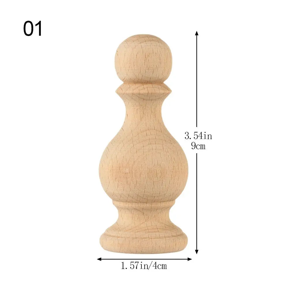 Vintage Wood Carved Furniture Leg – European Cabinet Foot