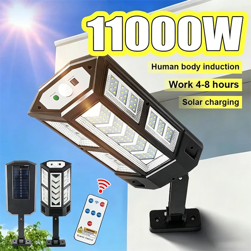 Solar Motion Sensor Wall Light 9900LM – 3 Modes, IP65